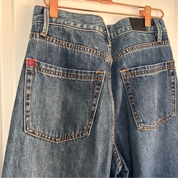 BDG Urban Outfitters Black Sequin High Rise Jeans Wide Leg - Picture 7 of 9